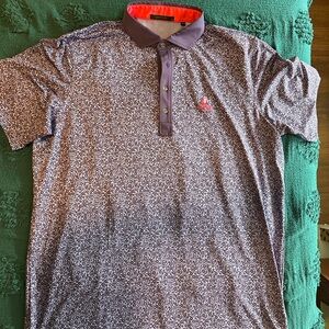 Greyson Purple Patterned Polo Shirt